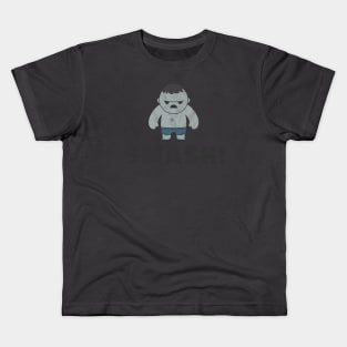 Kawaii Hulk SMASH! (Gray, Mr. Joe Fixit) Kids T-Shirt